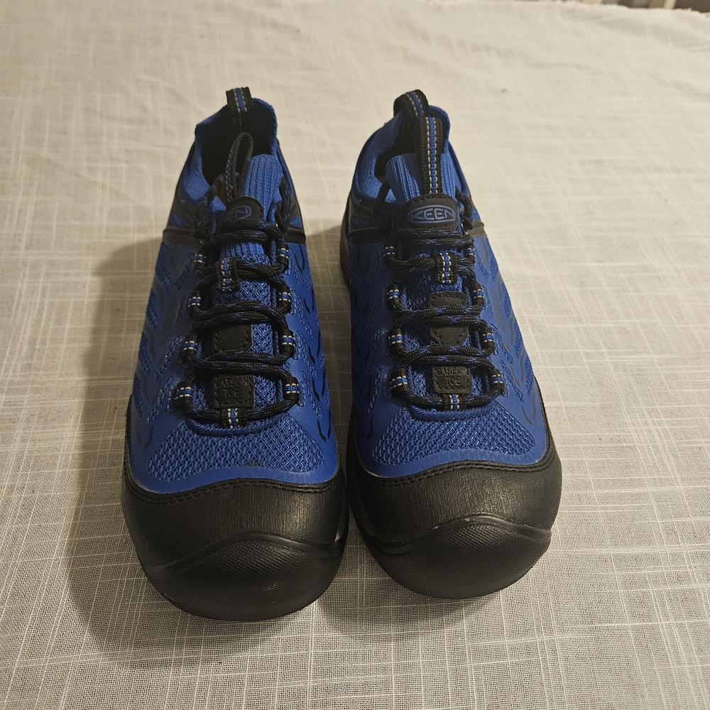 Keen Women's  Work Shoe Size  7 WIDE Konnectfit Blue Keen Regen Carbon Toe NEW
